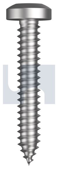 SCREW STS PAN COMB PH/SQ ZINC 8 GA X 1 (25MM)